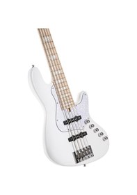 Resim Cort Njs5wht Bas Gitar 5 Telli Aktif - Beyaz 