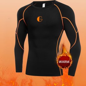 Resim Erkekler için Astarlı Termal İç Giyim, Uzun Kollu Sıcak Üst, Soğuk Hava için Uygun, Spor, Fitness, Açık Hava, Kayak ve Yürüyüş için, Spor Performans İç Çamaşırı,Polar Astarlı İç Çamaşırı,Uzun Kollu Termal Üst,Rahat Kesim Stili,Yuvarlak Yaka Tasarımı,Esnek Kumaş Malzemesi,Güçlendirilmiş Dikiş 