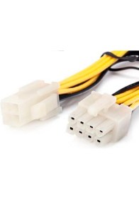 Resim Platoon 4 Pin To 8 Pin Molex 4 Pin Dişi 8 Pin Erkek Cpu Güç Dönüştürücü K 