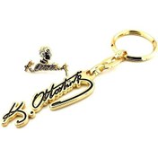 Resim Kemal Atatürk Imzalı Portre Rozetli Anahtarlık 