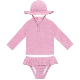 Resim Sand Wave 3 Piece Girls Set - Pink Frosting / 18-24M 