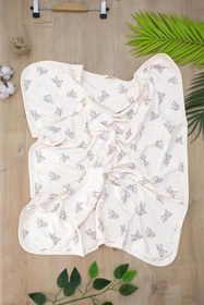Resim sitilin Kız Erkek Bebek Çift Katlı Natural Penye Battaniye STL6905 