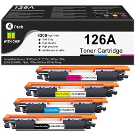 Resim HP 126A CE310A CP1025nw CP1025Pro 100Pro 200M 275M 275NWM 175aM 177fw M175nw M176n SET 