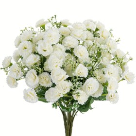 Resim 1/3 adet Yapay Papatya Çiçek Buketi, Gerçek Dokunuşlu Sahte Çiçek Bitkisi, Yeni Yıl Ev Dekoru, Açık Hava Bahçe Düğün Buketi, DIY Oturma Odası Ev Ürünleri, Anneler Günü Sevgililer Günü Hediyesi için uygun 