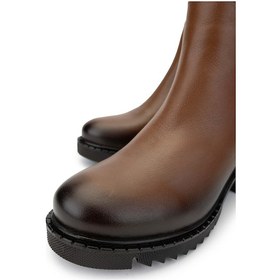 Resim Tamer Tanca Kadın Hakiki Deri Taba Casual Bot 322 1950811 Bn Bot Sk24-25 Taba Fltr Taba 