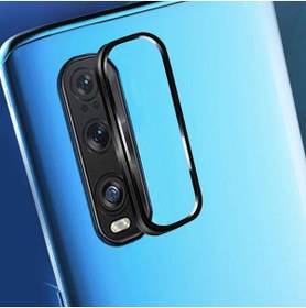Resim Microcase Oppo Find X2 Kamera Lens Koruma Halkası - Açık Tasarım - Siyah 
