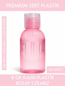 Resim Sizeuyduk Japon Kiraz Çiçeği Rengi Boş Plastik Şişe 50 Adet 50 ML Kolonya Söz Nişan Düğün Nikah DNZ21ŞeffafKpk 