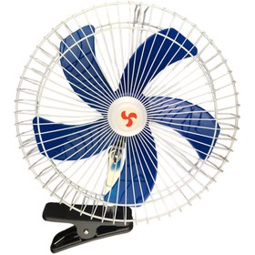 Resim Genel Markalar -10 Inç 24V Araç Fanı Maşalı Araç Vantilatör 5 Kanatlı Döner başlıklı Süper 