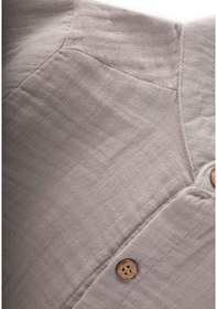 Resim Cigit Müslin Gömlek 2-10 Yaş Gri Gri 