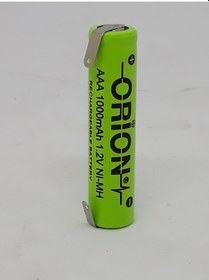 Resim Orion İnce Kalem Aaa Şarjlı 1.2 V 1000 Mah Tıraş Makinesi Pili 