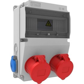 Resim Bemis V10 Kombinasyon IP44 5/32A 2AD Ön. 1/16A 2AD Halogen Free Yan Kombinasyon 