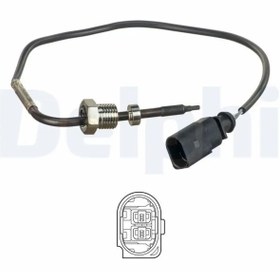 Resim Delphi TS30140 Egzoz Sicaklik Sensoru 059906088A 