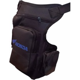 Resim Honda Logolu Motosiklet Bacak Bel Çantası Mavi 