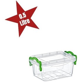 Resim Mini Saklama Kutusu 0.5 Litre Şeffaf 