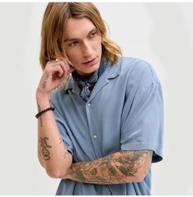 Resim Jack&jones Jeff Resort Solid Erkek Mavi Gömlek Mavi 