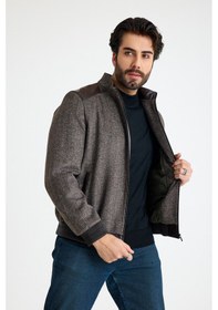 Resim Franko Armondi Klasik Erkek Deri Ceket E38-kd-k-2390 Kahve 