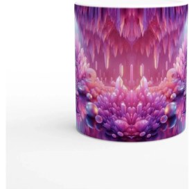 Resim Terazi Burcu Baskılı Kahve Kupası - Büyülü Kristal Mağarası Temalı Vs3 