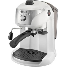 Resim Espresso makinesi DeLonghi EC221.W, 15 bar, 1100 W, Manuel kapuçino sistemi - GRİ 