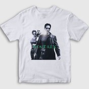 Resim Unisex Çocuk Beyaz Neo Film The Matrix T-Shirt 