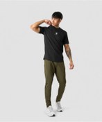 Resim Solo Fitness Siyah Erkek Bolt Sporcu T-shirt 