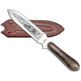 Resim Bora 503 Zarf Açacağı Geyik Boynuzu Gravürlü Bıçak Çok Renkli 