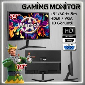 Resim Warbox Michael I3 3220 3.30GHZ 8gb Ram 240GB SSD 250GB HDD R7 240-4GB E.kartı 19" Monitör Masaüstü Bilgisayar 
