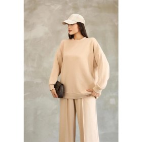 Resim Ponçik Modal Oyso Kumaş Eşofman Takımı Oversize Rahat Kalıp 24588 