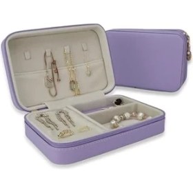 Resim Mcreative Mücevher Takı Kutusu - Kolye, Yüzük, Küpe Düzenleyici (Lila) 