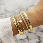 Resim Kadınlar için Vintage Esinli Demir Yıldız Bileklik Seti - Retro Tarz, Çok Renk Seçeneği, Günlük Kullanım veya Hediye için Mükemmel, Hediye Bileklikler|Vintage Bileklik Seti| Demir Yapı, Bileklik Aksesuarları 