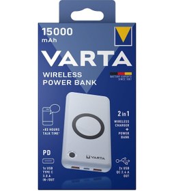 Resim Varta 57908 15000 mAh Kablosuz Wireless Powerbank 