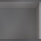 Resim Bonitobagno Riano Aynalı 80 cm Banyo Dolabı Üst Modül Antrasit 