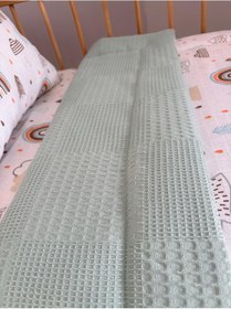 Resim %100 Pamuk Çift Katlı Yorgan Seti Yşl Pike 