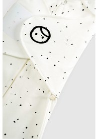 Resim Cosmos Beyaz Organik Pamuk Pelerin Uyku Tulumu - 0-6 Ay 