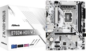Resim ASRock Motherboard B760M-HDV/M.2 Intel 12th and 13th Generation CPU (LGA1700) Compatible B760 Chipset DDR5 Micro ATX Motherboard 