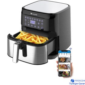 Resim Proscenic T21 5.5 lt Yağsız Airfryer Siyah - Gri 