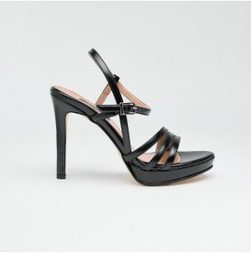 Resim Derinet Bilekten Bantlı Platformlu Kadın Topuklu Ayakkabı 