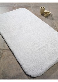 Resim Organıc Soft 60x100 Beyaz Banyo Paspası Beyaz 