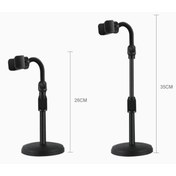 Resim Masaüstü Teleskopik Telefon Tutucu 360 ° Döndürülebilir Stand 
