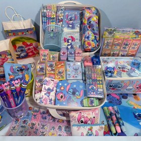 Resim Stitch Temalı Kırtasiye Seti - Mavi Seri Öğrenci Kırtasiye Hediye Paketi, Çok Fonksiyonlu Masaüstü Organizer, Ev ve Ofis İçin, Kalemlik, Jel Kalemler, Kalem Kutusu, Dosya Klasörü, Davetiye Kartları ve Daha Fazlası İçerir, Okul Malzemeleri Saklama Hediye Kutusu | Karakter Seti, Aynı Zamanda Harika 