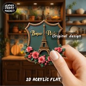 Resim 1 adet Paris Baskın Manyetik - Eiffel Kulesi ve Çiçek Açan Pembe Gül - Güçlü Manyetik Tutuş, Düz Akrilik Yüzey - Sevgililer Günü, Yıldönümü, Düğün, Ev Hediyesi - Ev, Ofis veya Sınıf Dekorasyonu için Fransız Seyahat Hatırası - Romantik Paris Baskın Hatırası, Yıldönümü Hediyesi, Vintage Tasarım, Dayanıklı Malzeme, Dekoratif Parça, Ev Dekoratörleri, 2D Düz, Paris Baskın Stili Dekor, Fransız Dekor, Aşk Hediyesi 