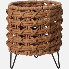 Resim Ayaklı Jüt Saksı 25 cm 