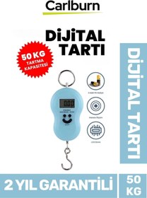 Resim Carlburn Premium Lcd Ekran Seyahat Bavul Ağırlık Tartı Dijital Çok Amaçlı Taşınabilir Bagaj Tartısı Max 50 Kg 