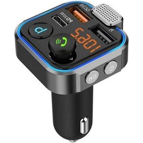 Resim Createtech Fm Verici Bluetooth Uyumlu 5.0 Pd 20w Qc3.0 Kablosuz Eller Serbest Araba Beyaz, Kullanıcı Dostu Tasarım Beyaz 