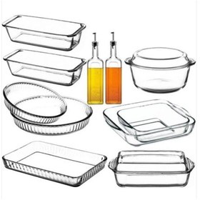 Resim Paşabahçe Borcam Çeyiz Tepsi Tencere Seti 11 Parça 