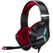 Resim Promate Vertux Blitz Mikrofonlu Stereo RGB Gürültü Önleyicili Oyuncu Kulak Üstü Kablolu Kulaklık 