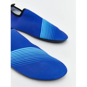 Resim Lc Waikiki Erkek Deniz Ayakkabısı Dalgıç Kumaşla Desenli Slip-On Tasarım 40-41 Lacivert Renk 