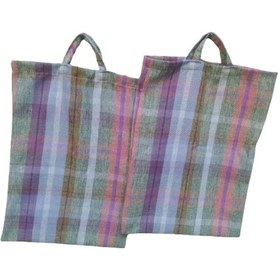 Resim Bengi Pazar Çantası 2 Adet Döşemelik Kumaş Desenli 30 Kg Taşıma (501132518) 