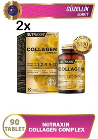Resim Nutraxin Hidrolize Collagen Tip 1-2-3-5-10 Complex 2x90 Tablet 