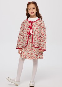 Resim Panço Liberty Kumaş Çiçek Desenli Kız Çocuk Ceket 