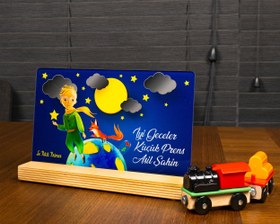 Resim Kişiye Özel Pleksi Renkli Tablo Küçük Prens Çocuk Doğum Günü Hediyesi Özel Hediye Paketli 
